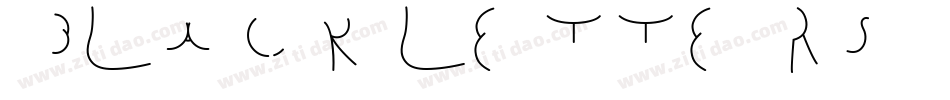 Black Letters字体转换